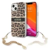 Чехол Guess Gold Chain для iPhone 13 Leopard (GUHCP13MKBSLEO)