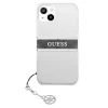 Чохол Guess Grey Strap Charm для iPhone 13 mini Transparent (GUHCP13SKB4GGR)