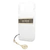 Чохол Guess Brown Strap Charm для iPhone 13 mini Transparent (GUHCP13SKB4GBR)