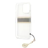 Чохол Guess 4G Brown Strap Charm для iPhone 13 Pro Max Transparent (GUHCP13XKB4GBR)