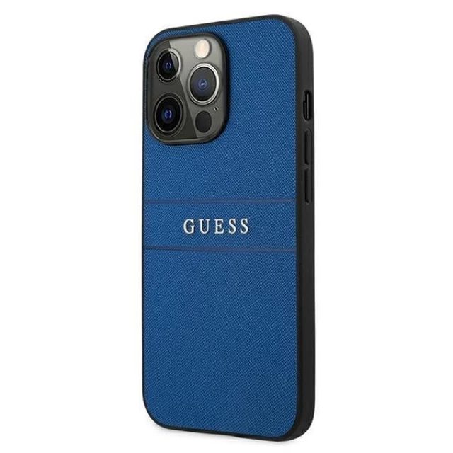 Чохол Guess Saffiano для iPhone 13 Pro Max Blue (GUHCP13XPSASBBL)