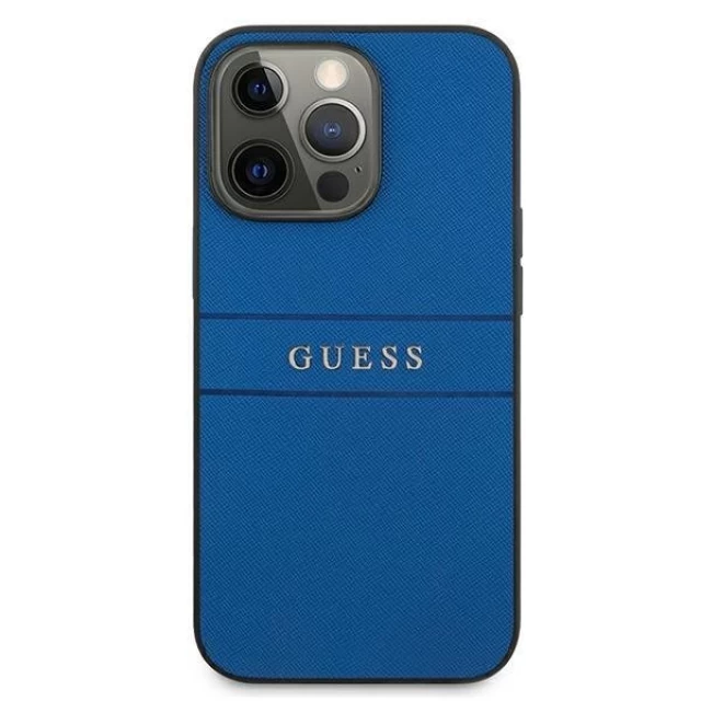 Чохол Guess Saffiano для iPhone 13 Pro Max Blue (GUHCP13XPSASBBL)