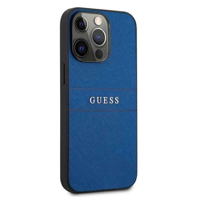 Чохол Guess Saffiano для iPhone 13 Pro Max Blue (GUHCP13XPSASBBL)