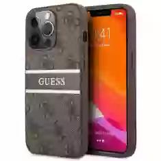 Чохол Guess 4G Stripe для iPhone 13 Pro Max Brown (GUHCP13X4GDBR)