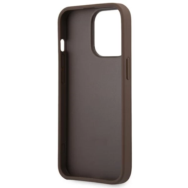 Чохол Guess 4G Stripe для iPhone 13 Pro Max Brown (GUHCP13X4GDBR)