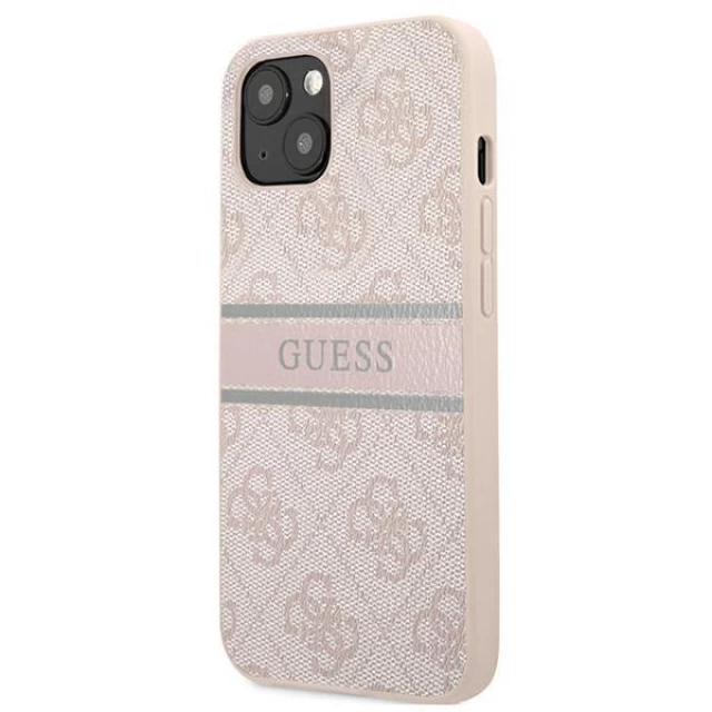 Чехол Guess 4G Stripe для iPhone 13 mini Pink (GUHCP13S4GDPI)