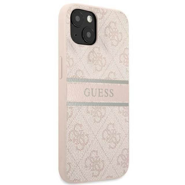 Чехол Guess 4G Stripe для iPhone 13 mini Pink (GUHCP13S4GDPI)