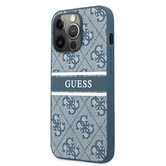 Чехол Guess 4G Stripe для iPhone 13 Pro Blue (GUHCP13L4GDBL)
