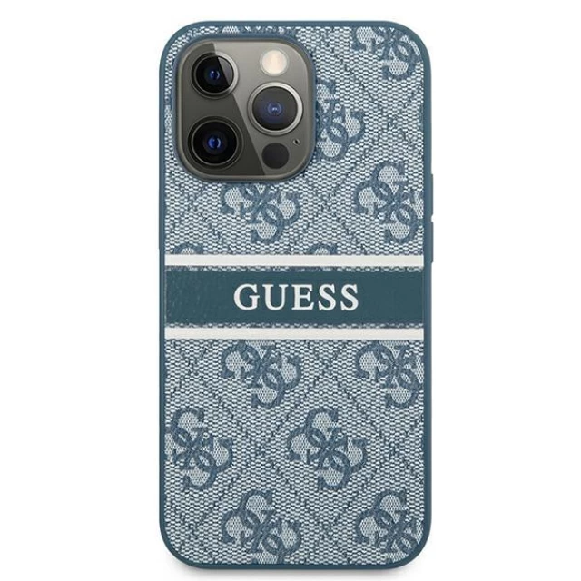 Чехол Guess 4G Stripe для iPhone 13 Pro Blue (GUHCP13L4GDBL)