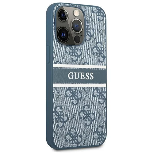 Чехол Guess 4G Stripe для iPhone 13 Pro Blue (GUHCP13L4GDBL)