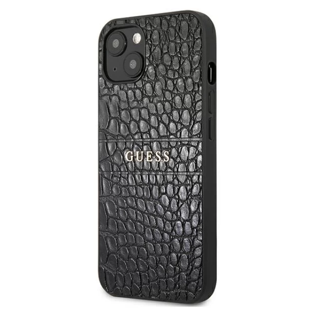 Чохол Guess Croco Strap Collection для iPhone 13 mini Black (GUHCP13SPCRBBK)