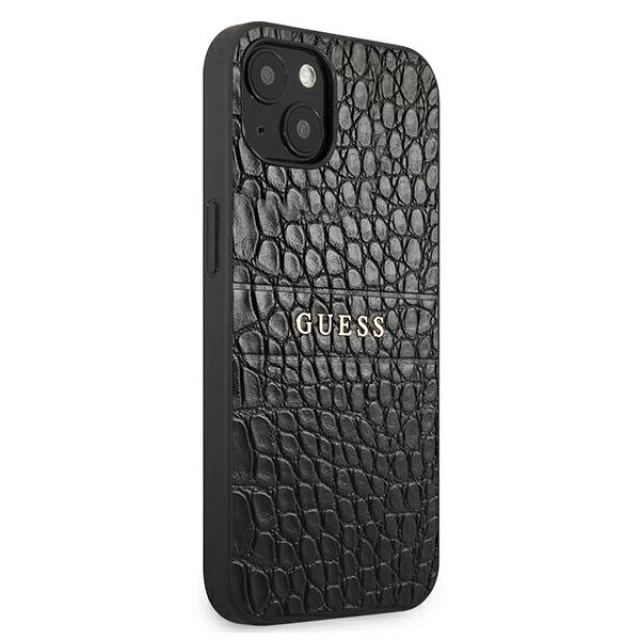 Чехол Guess Croco Strap Collection для iPhone 13 mini Black (GUHCP13SPCRBBK)