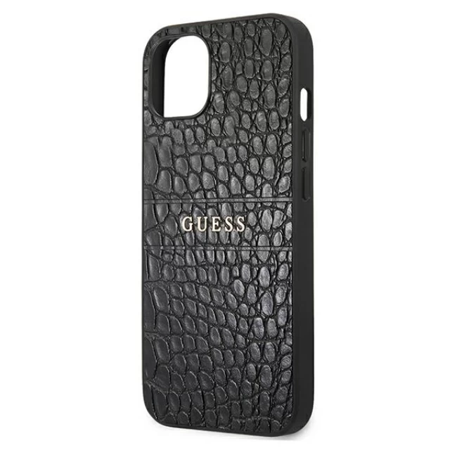 Чехол Guess Croco Strap Collection для iPhone 13 mini Black (GUHCP13SPCRBBK)