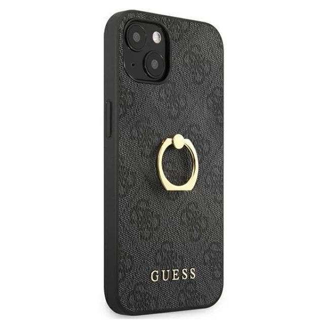 Чохол Guess 4G with Ring Stand для iPhone 13 mini Grey (GUHCP13S4GMRGR)