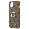 Чехол Guess 4G with Ring Stand для iPhone 13 mini Brown (GUHCP13S4GMRBR)
