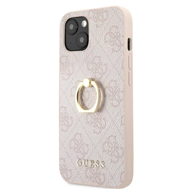Чохол Guess 4G Ring Stand для iPhone 13 Pink (GUHCP13M4GMRPI)