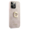 Чехол Guess 4G Ring Stand для iPhone 13 Pro Max Pink (GUHCP13X4GMRPI)