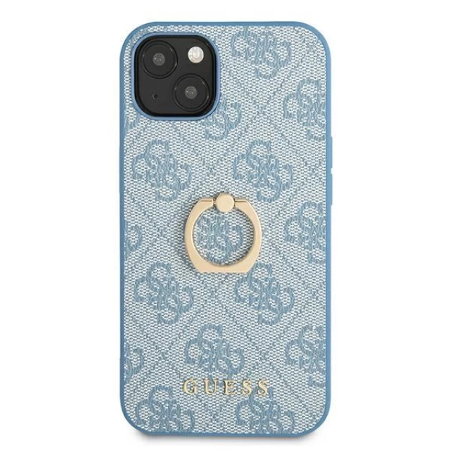 Чохол Guess 4G with Ring Stand для iPhone 13 mini Blue (GUHCP13S4GMRBL)