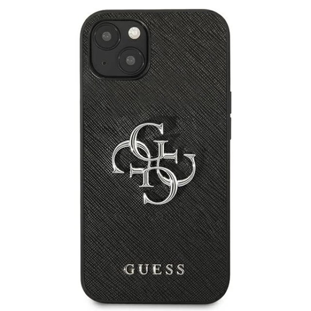 Чехол Guess Saffiano 4G Metal Logo для iPhone 13 mini Black (GUHCP13SSA4GSBK)