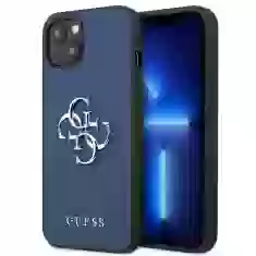 Чохол Guess Saffiano 4G Metal Logo для iPhone 13 Blue (GUHCP13MSA4GSBL)