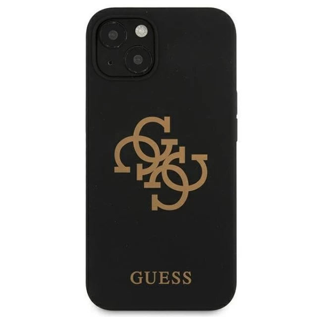 Чохол Guess Silicone 4G Logo для iPhone 13 mini Black (GUHCP13SLS4GGBK)