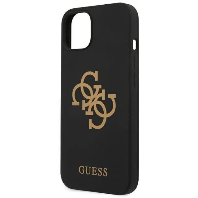 Чехол Guess Silicone 4G Logo для iPhone 13 mini Black (GUHCP13SLS4GGBK)