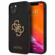 Чехол Guess Silicone 4G Logo для iPhone 13 Black (GUHCP13MLS4GGBK)