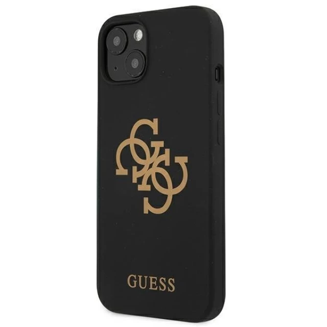 Чехол Guess Silicone 4G Logo для iPhone 13 Black (GUHCP13MLS4GGBK)