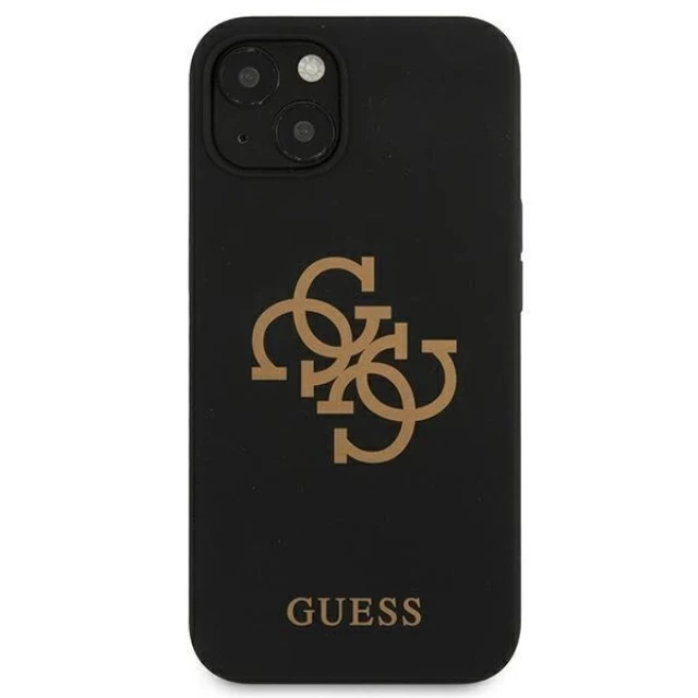 Чохол Guess Silicone 4G Logo для iPhone 13 Black (GUHCP13MLS4GGBK)