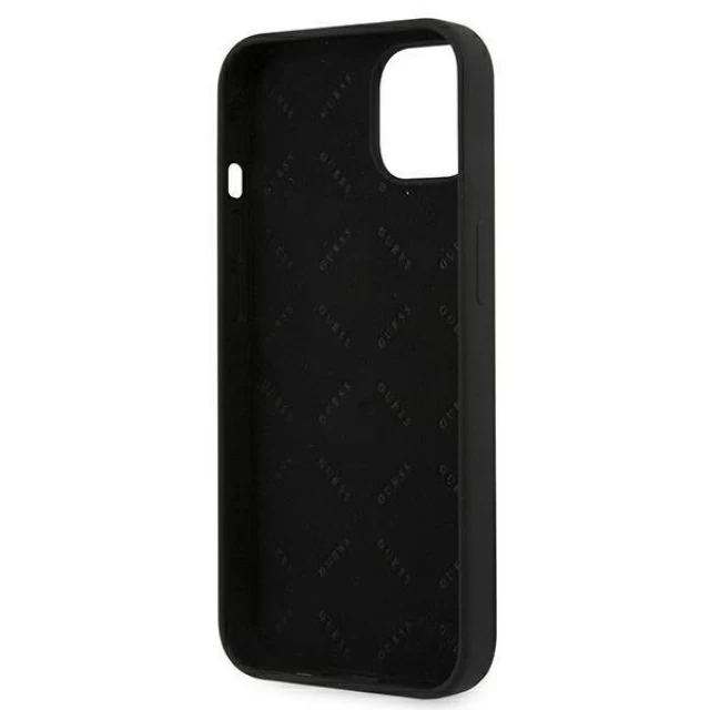 Чехол Guess Silicone 4G Logo для iPhone 13 Black (GUHCP13MLS4GGBK)