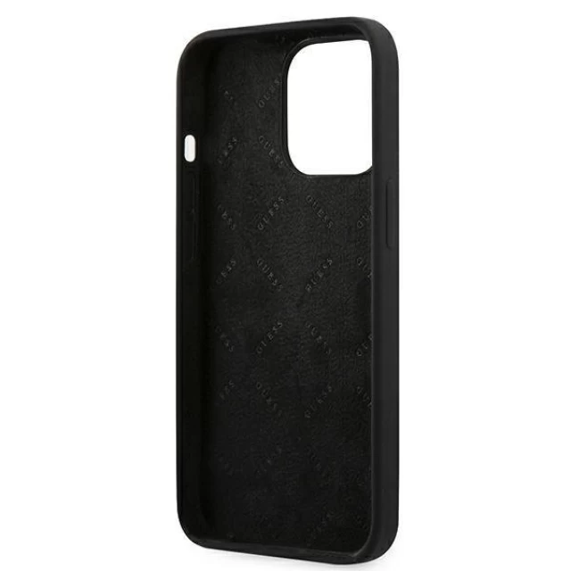 Чохол Guess Silicone 4G Logo для iPhone 13 Pro Black (GUHCP13LLS4GGBK)