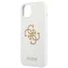 Чехол Guess Silicone 4G Logo для iPhone 13 mini White (GUHCP13SLS4GGWH)