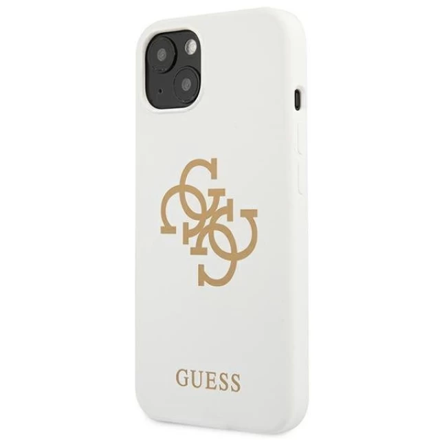 Чохол Guess Silicone 4G Logo для iPhone 13 White (GUHCP13MLS4GGWH)