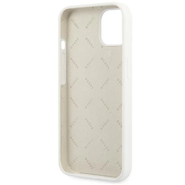 Чохол Guess Silicone 4G Logo для iPhone 13 White (GUHCP13MLS4GGWH)