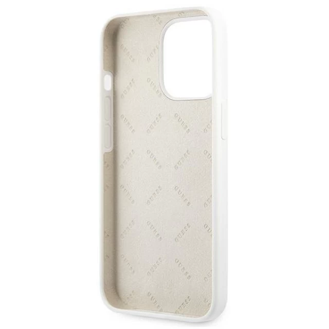 Чохол Guess Silicone 4G Logo для iPhone 13 Pro White (GUHCP13LLS4GGWH)