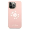 Чохол Guess Silicone 4G Logo для iPhone 13 Pro Pink (GUHCP13LLS4GWPI)