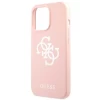 Чохол Guess Silicone 4G Logo для iPhone 13 Pro Pink (GUHCP13LLS4GWPI)