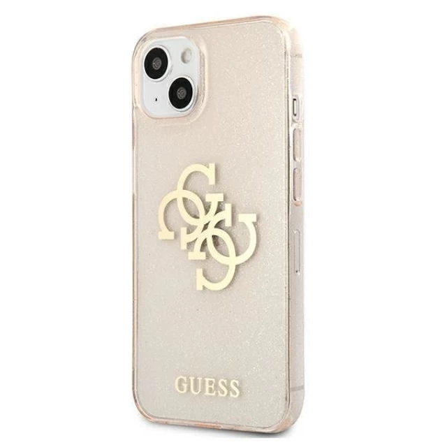 Чохол Guess Glitter 4G Big Logo для iPhone 13 mini Gold (GUHCP13SPCUGL4GGO)