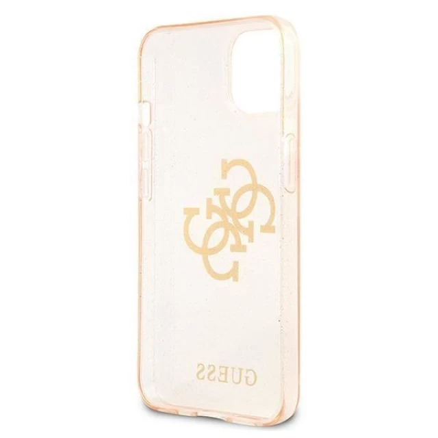 Чехол Guess Glitter 4G Big Logo для iPhone 13 mini Gold (GUHCP13SPCUGL4GGO)