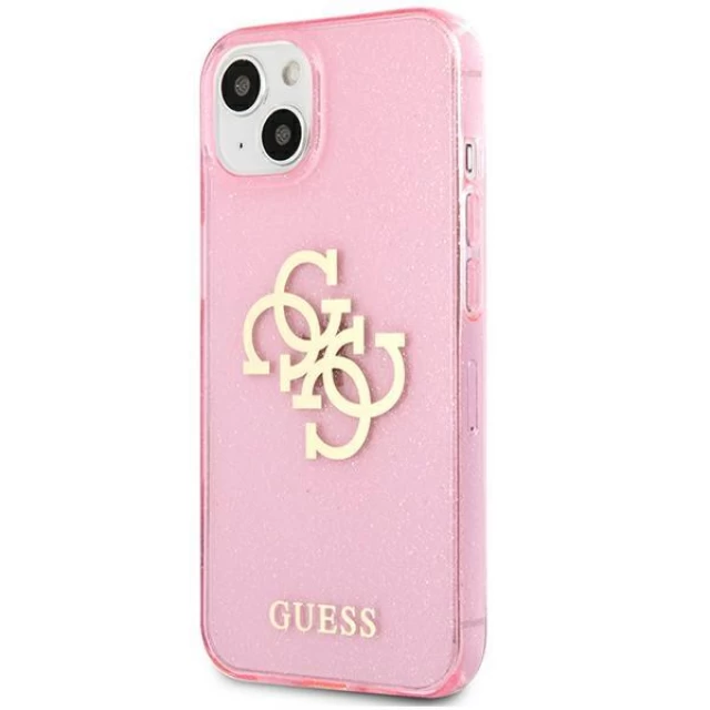 Чохол Guess Glitter 4G Big Logo для iPhone 13 mini Pink (GUHCP13SPCUGL4GPI)