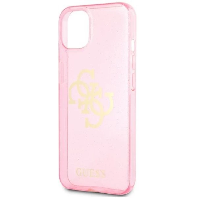 Чохол Guess Glitter 4G Big Logo для iPhone 13 mini Pink (GUHCP13SPCUGL4GPI)