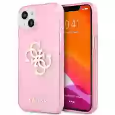 Чехол Guess Glitter 4G Big Logo для iPhone 13 Pink (GUHCP13MPCUGL4GPI)