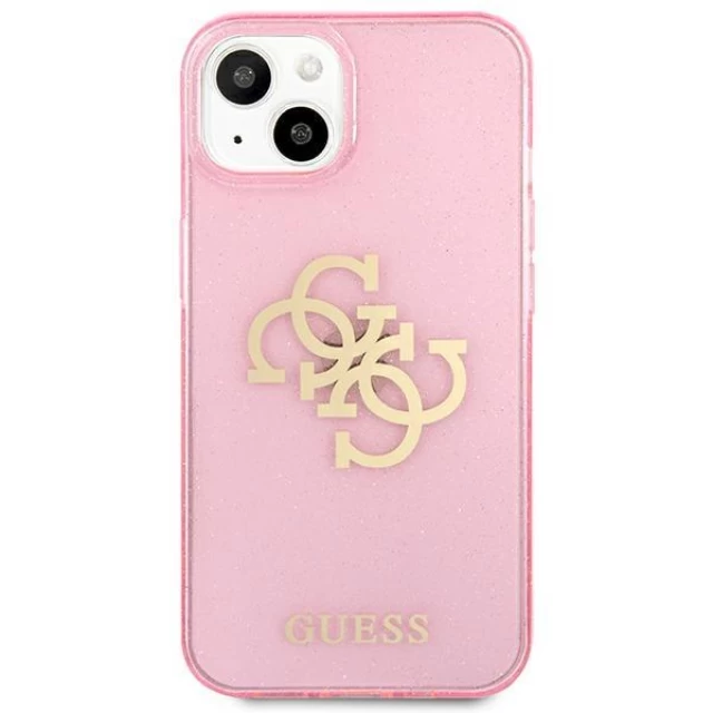 Чохол Guess Glitter 4G Big Logo для iPhone 13 Pink (GUHCP13MPCUGL4GPI)