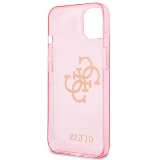 Чехол Guess Glitter 4G Big Logo для iPhone 13 Pink (GUHCP13MPCUGL4GPI)