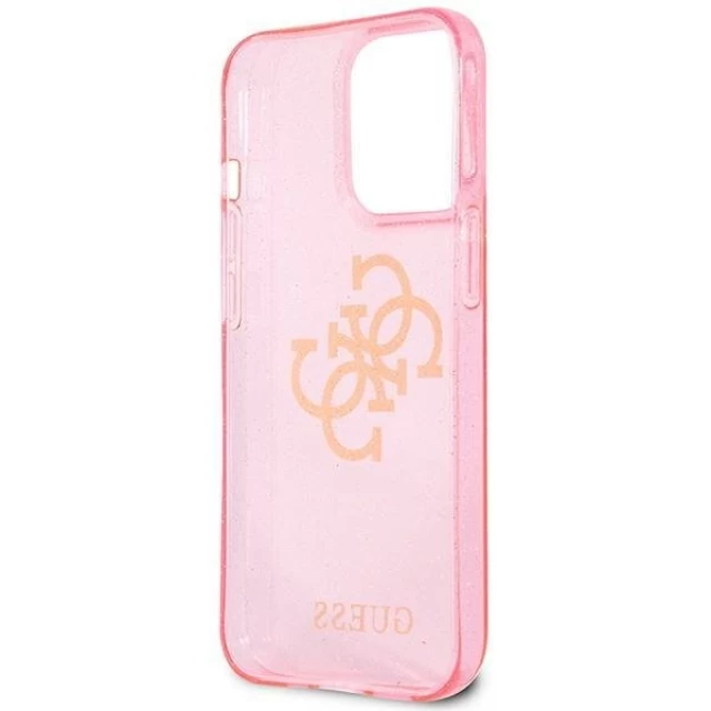 Чехол Guess Glitter 4G Big Logo для iPhone 13 Pro Pink (GUHCP13LPCUGL4GPI)