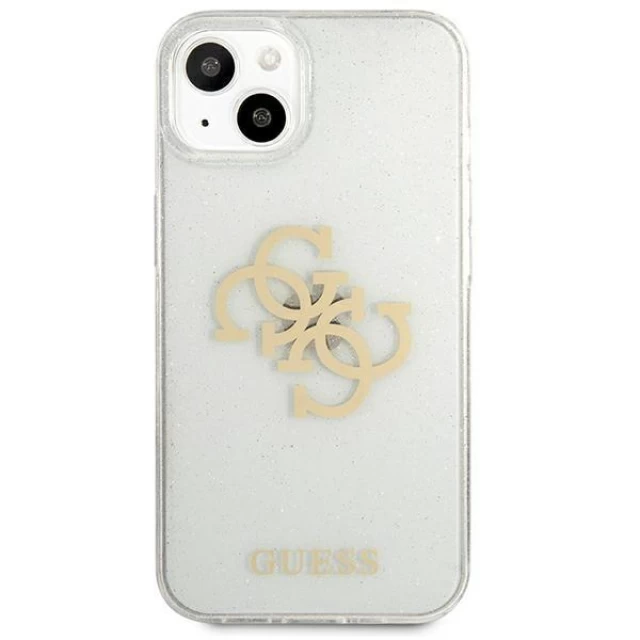 Чохол Guess Glitter 4G Big Logo для iPhone 13 mini Transparent (GUHCP13SPCUGL4GTR)