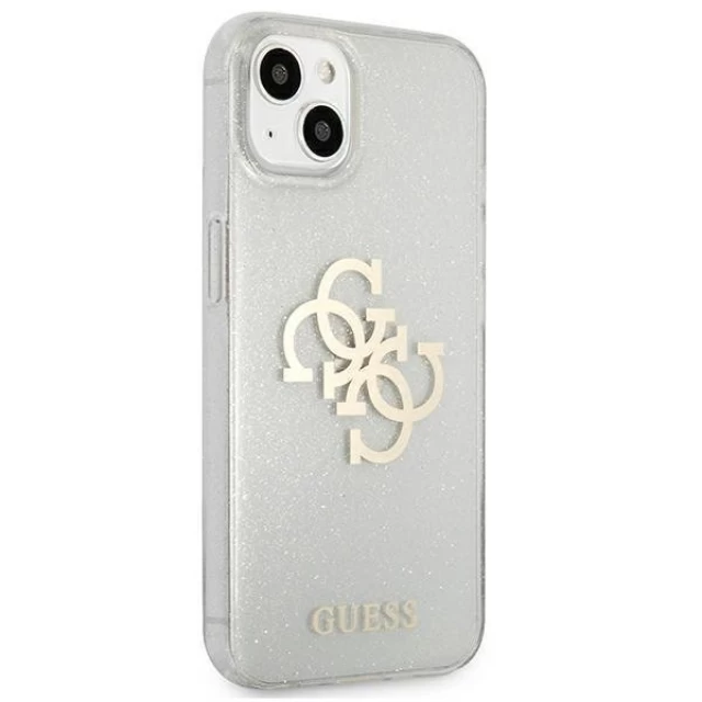 Чехол Guess Glitter 4G Big Logo для iPhone 13 mini Transparent (GUHCP13SPCUGL4GTR)