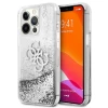 Чехол Guess 4G Big Liquid Glitter для iPhone 13 Pro Silver (GUHCP13LLG4GSI)