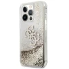 Чехол Guess 4G Big Liquid Glitter для iPhone 13 Pro Max Gold (GUHCP13XLG4GGO)