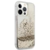Чехол Guess 4G Big Liquid Glitter для iPhone 13 Pro Max Gold (GUHCP13XLG4GGO)